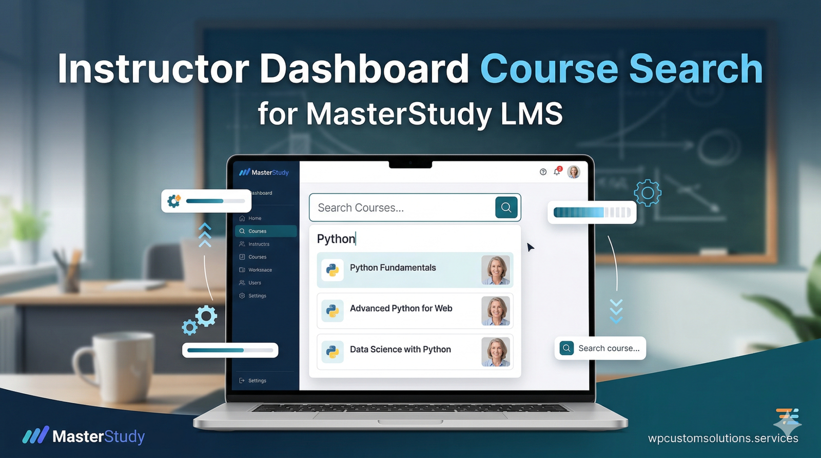Instructor Dashboard Course Search for MasterStudy